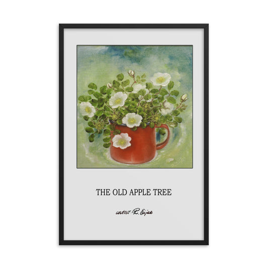 affishe, fine art visual gicleé print apple tree, flöowers,
